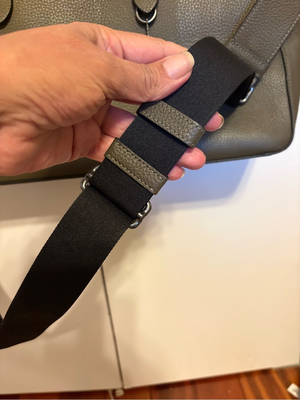Coach Olive Green Leather Brief / laptop bag - Picture 4 of 6